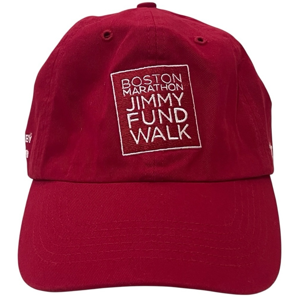 Boston Marathon Jimmy Fund Walk Adjustable Red Cotton Cap by '47 Brand